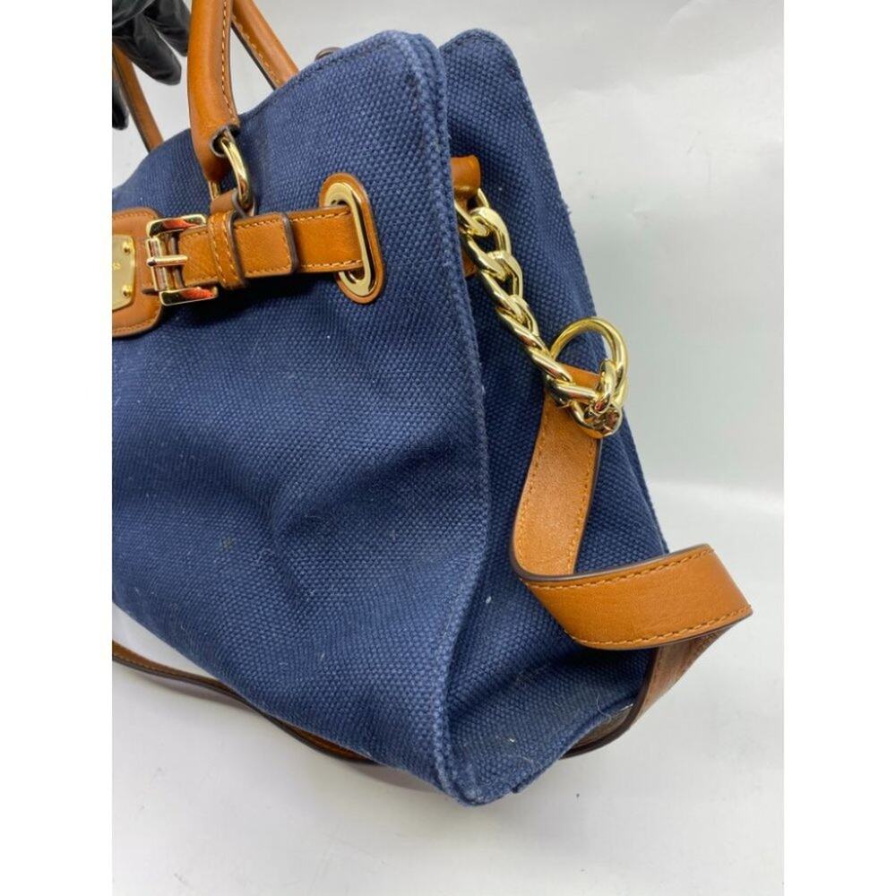 MICHAEL KORS Blue Inter Woven Canvas Shoulder Bag - Picture 8 of 16